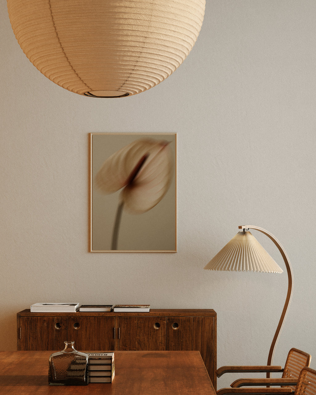 Slow Presence | Blurred Anthurium Flower