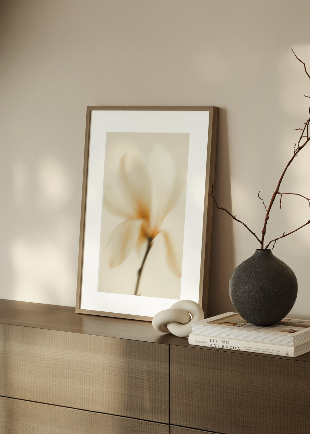 Silent Muse | Soft Flower Art Print