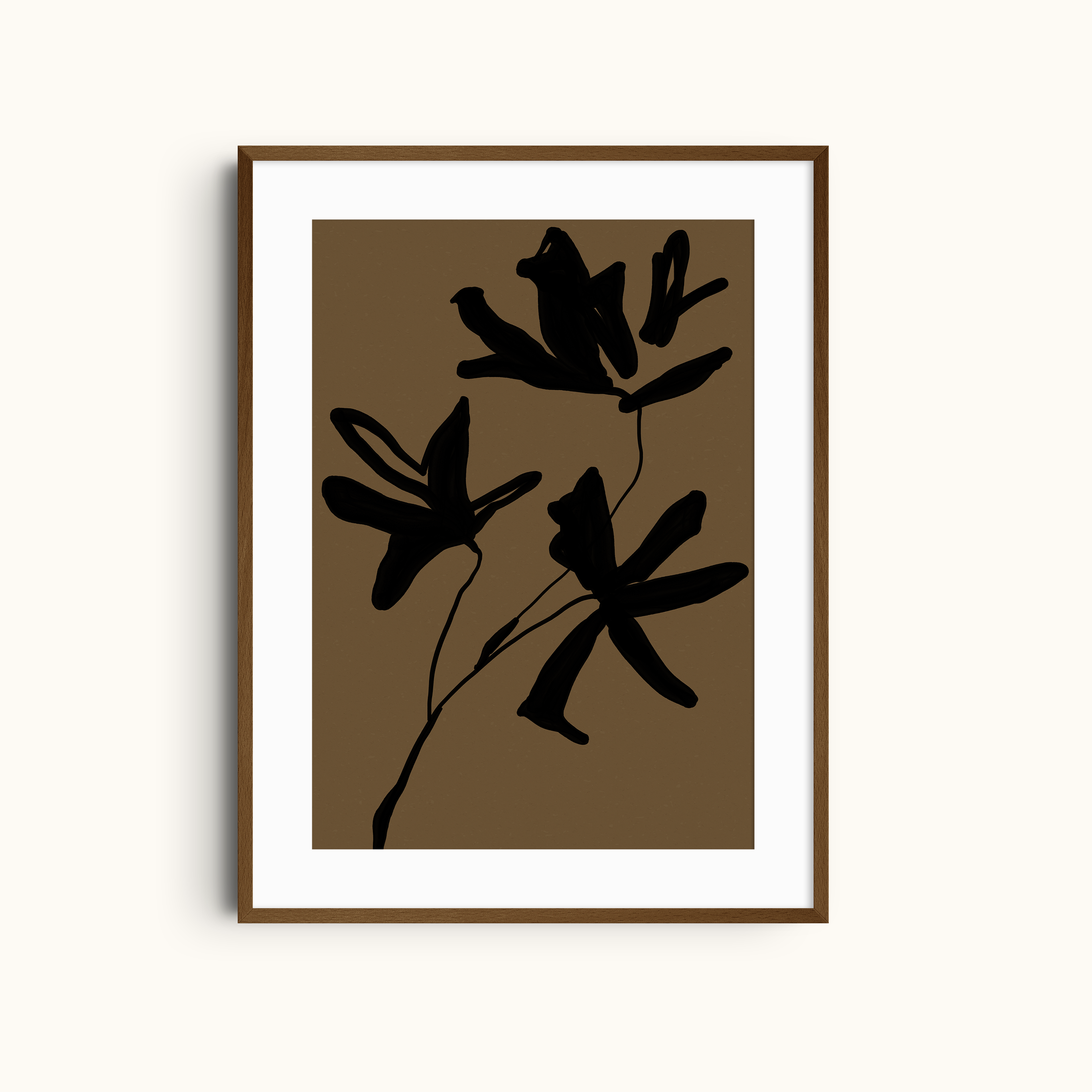 The Night Garden | Abstract Botanical Art Print