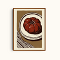 Red Tomato| Bold Mediterranean Still Life Art