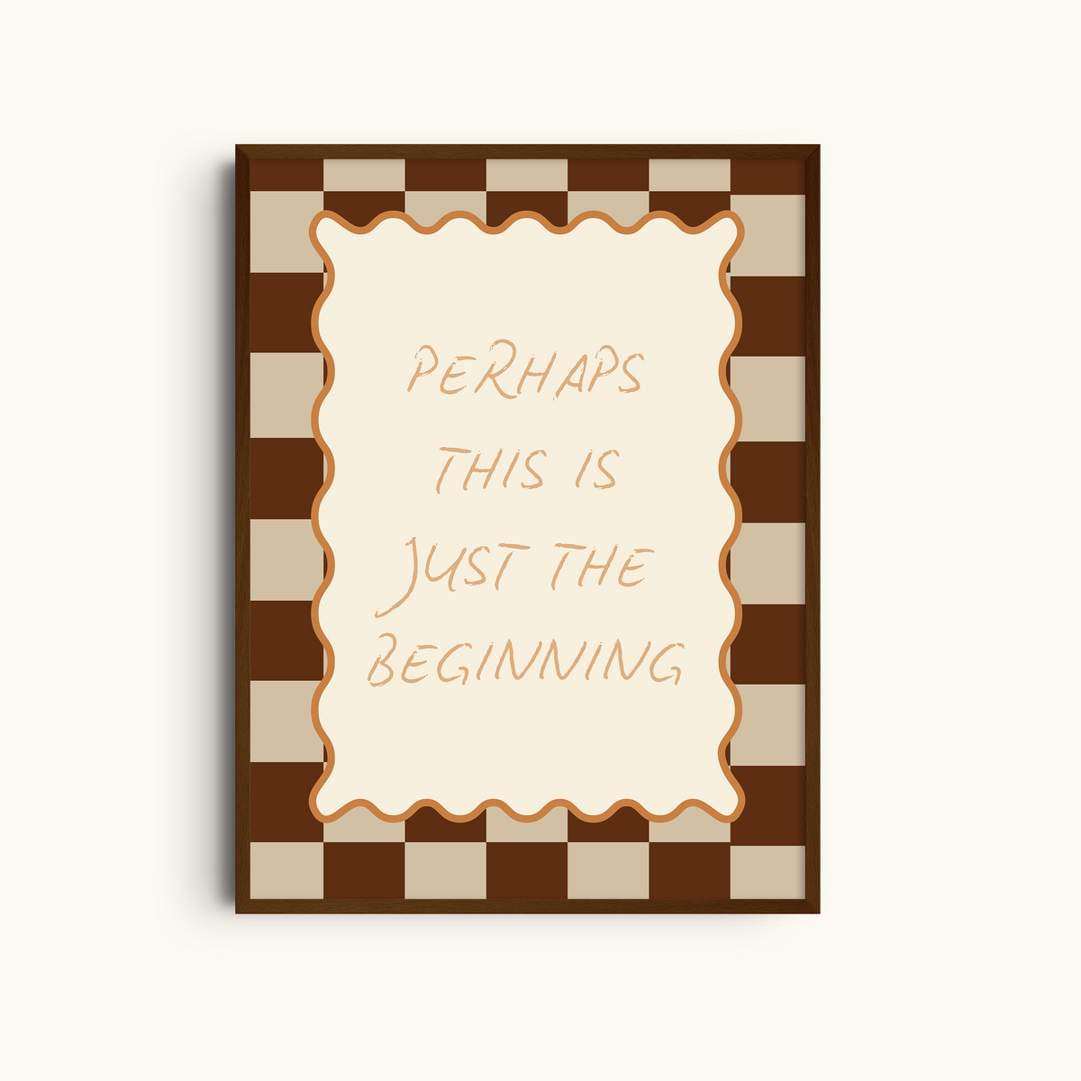 Just the Beginning | Playful Modern Typography Art