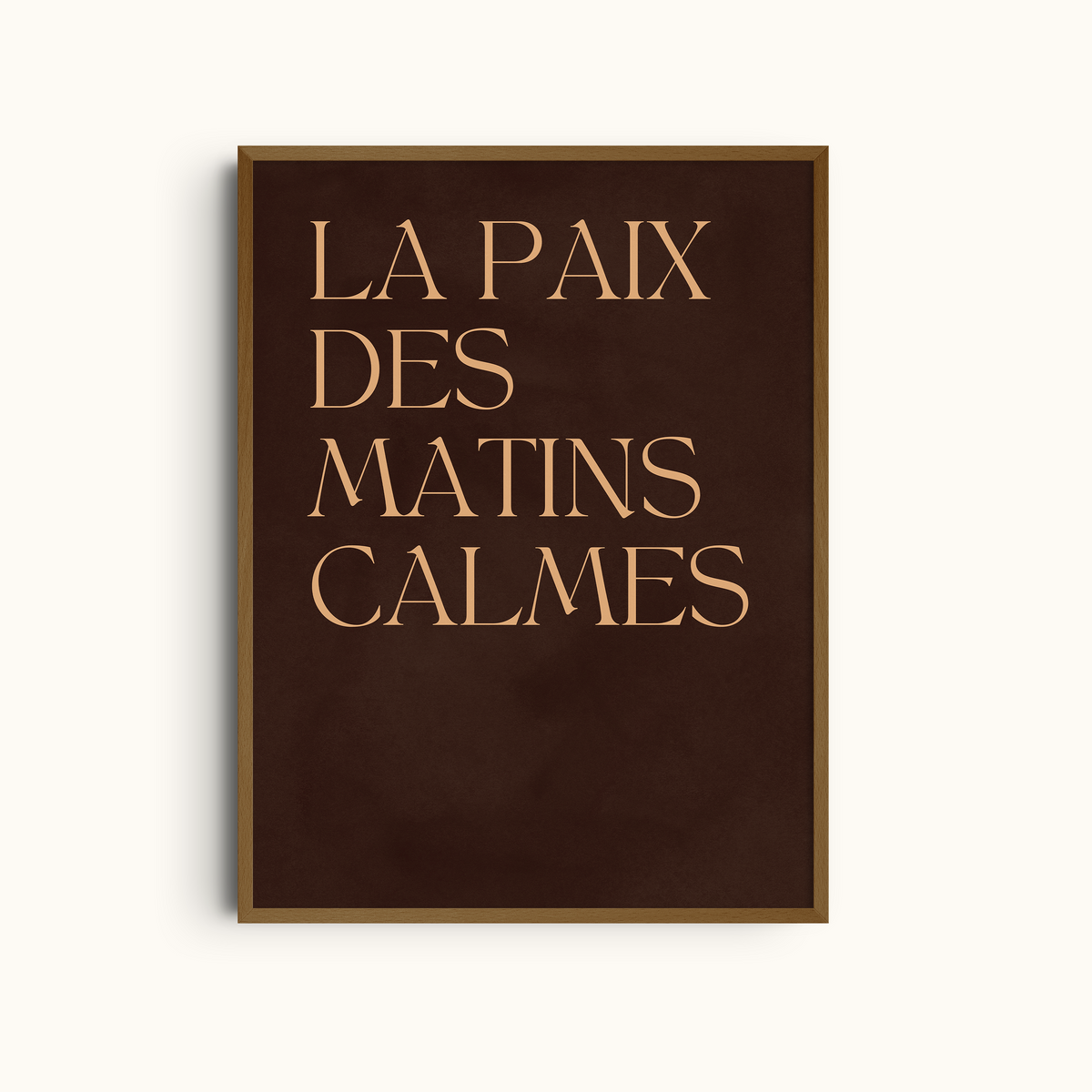 La Paix des Matins Calmes | Burgundy Art Print