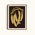Golden Pods | Contemporary Botanical Art Print