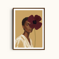 Her Wildflower | Woman Portrait Wall Art