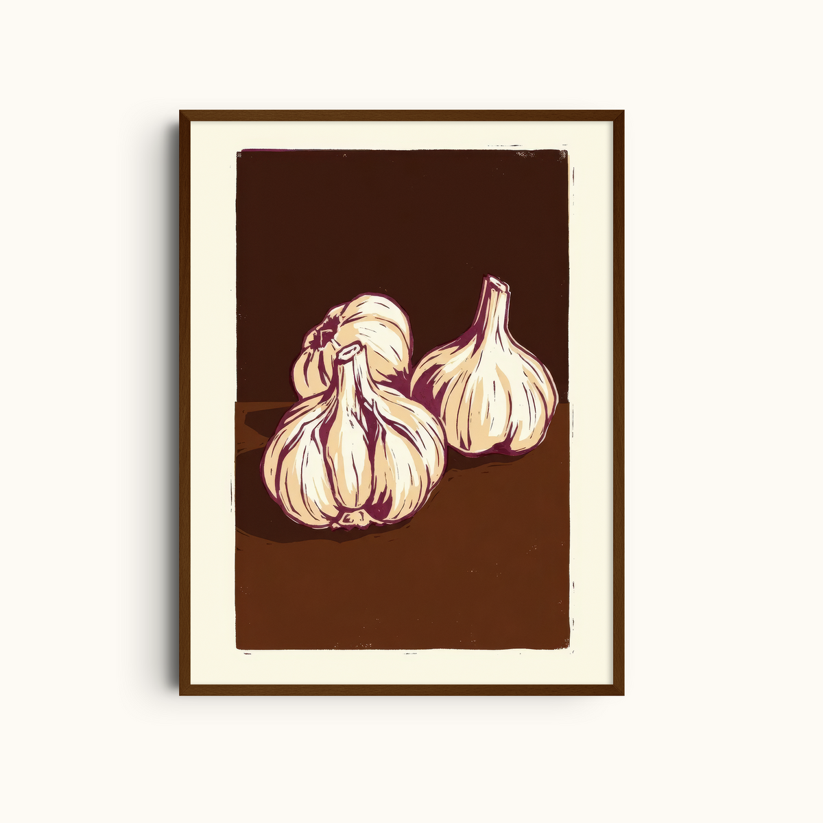 Mediterranean Garlic | Sculptural Art Print