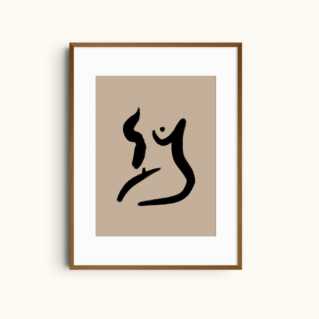 The Embrace | Abstract Figurative Art Print