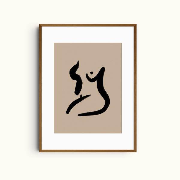 The Embrace | Abstract Figurative Art Print