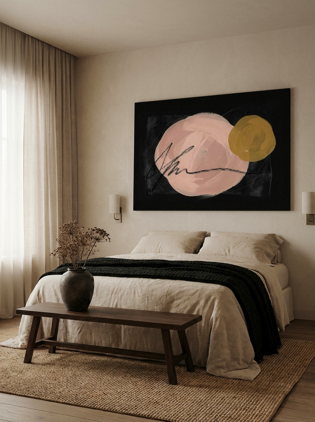 Blush in the Dark | Canvas Art Print
