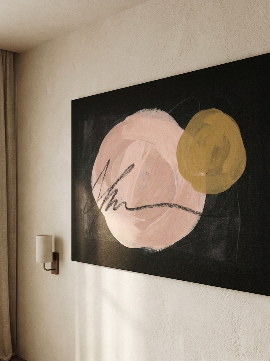 Blush in the Dark | Canvas Art Print