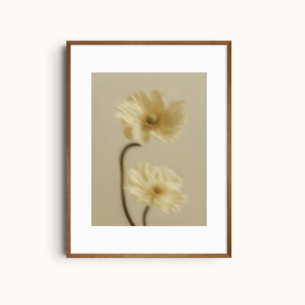 Lemon Stillness | Blurred Floral Art