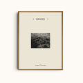 Grasses | Minimalist Black and White Nature Photography Wall Art Print