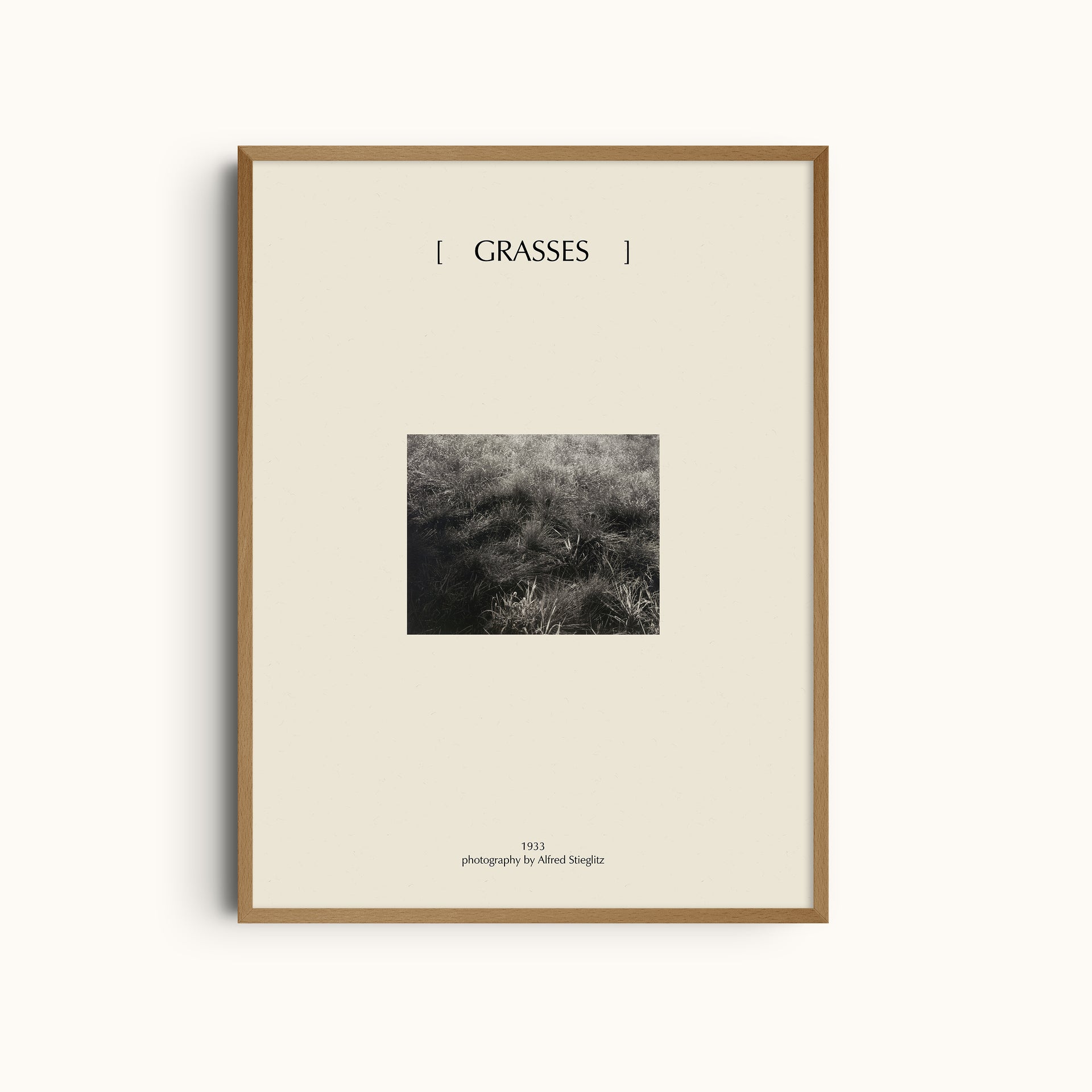 Grasses | Minimalist Black and White Nature Photography Wall Art Print