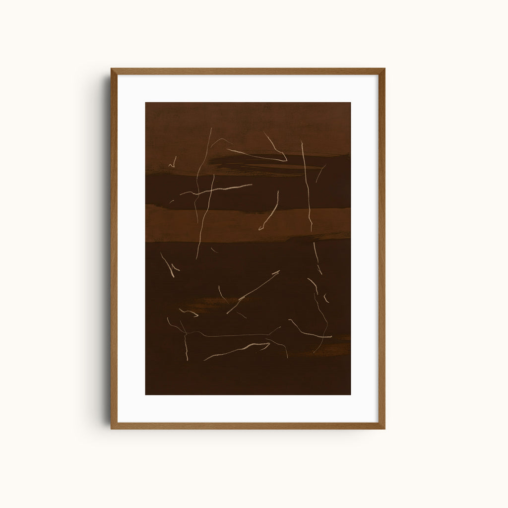 Layers of Time | Burgundy Art Print