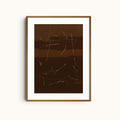 Layers of Time | Burgundy Art Print
