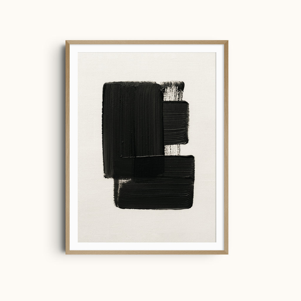 Black Structure | Contrast Art Print