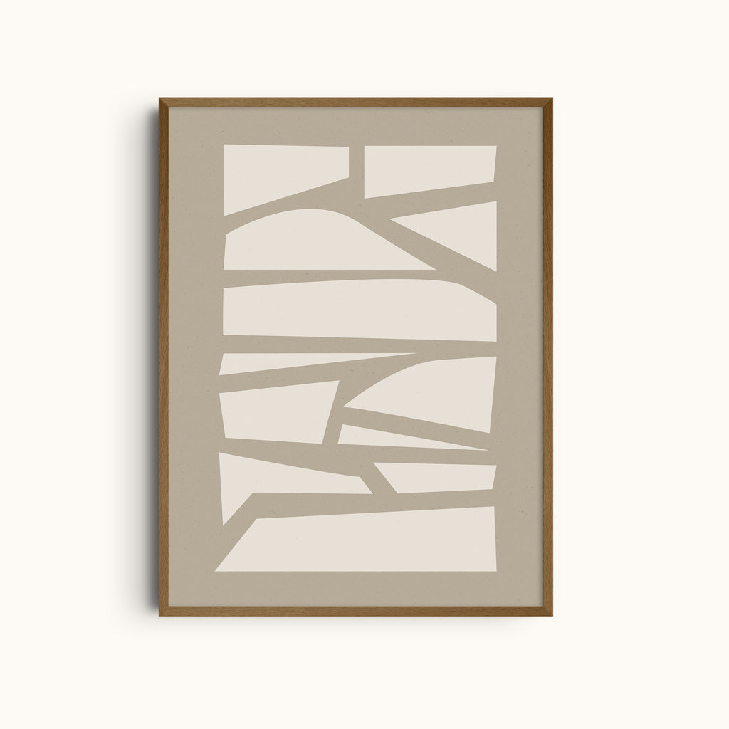 Blocks Study | Beige Wall Art