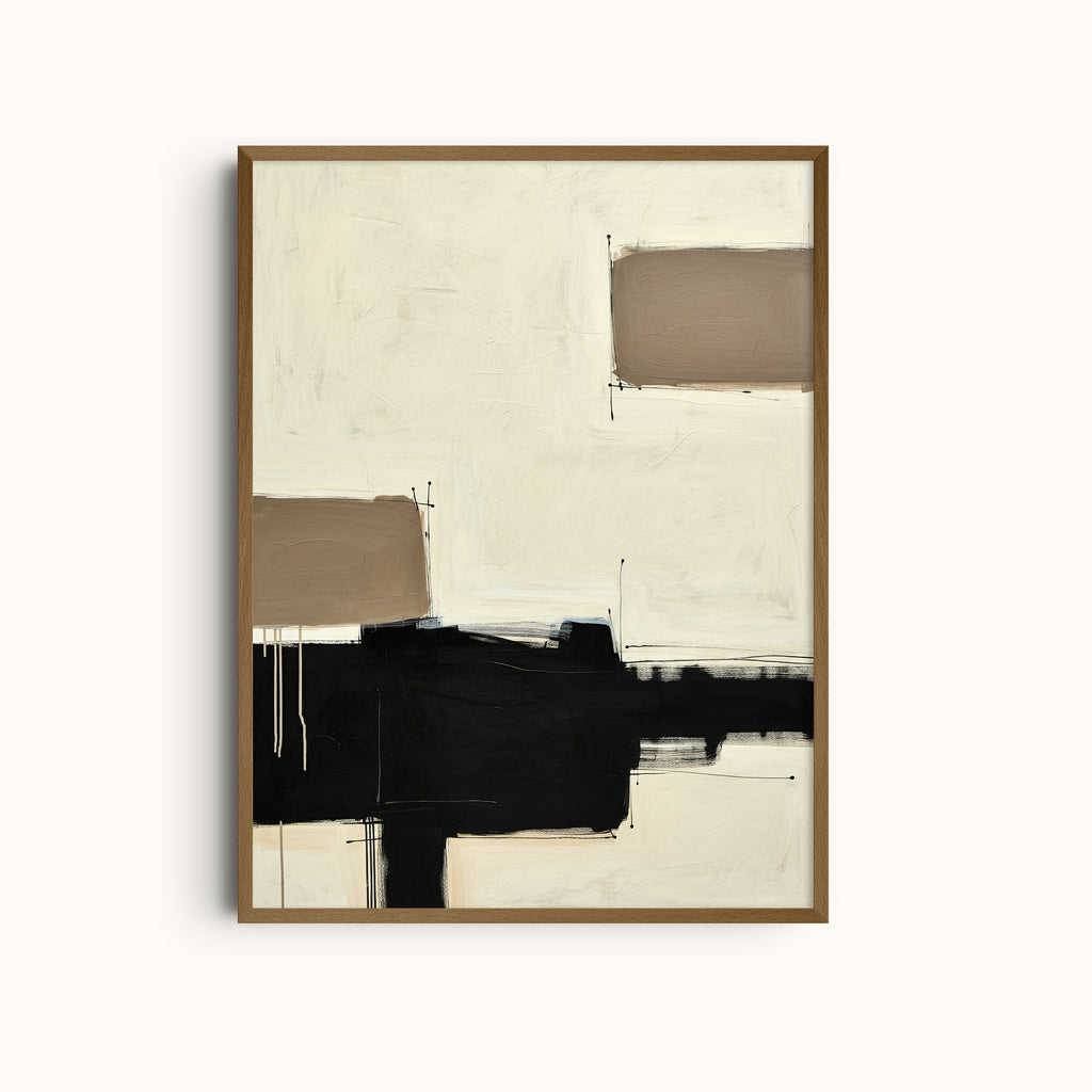 Neutral Geometry | Abstract Art Print