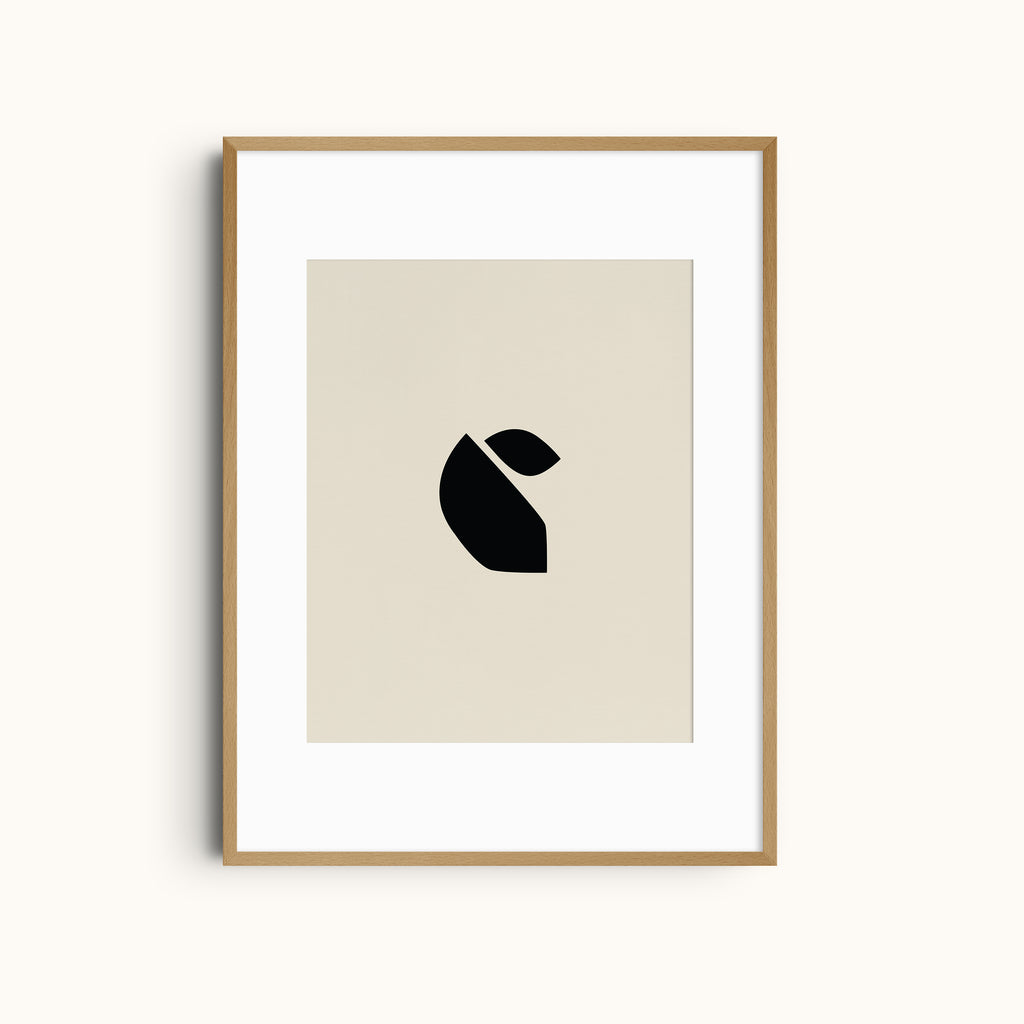 Geometric Leaf | Abstract Minimalist Art
