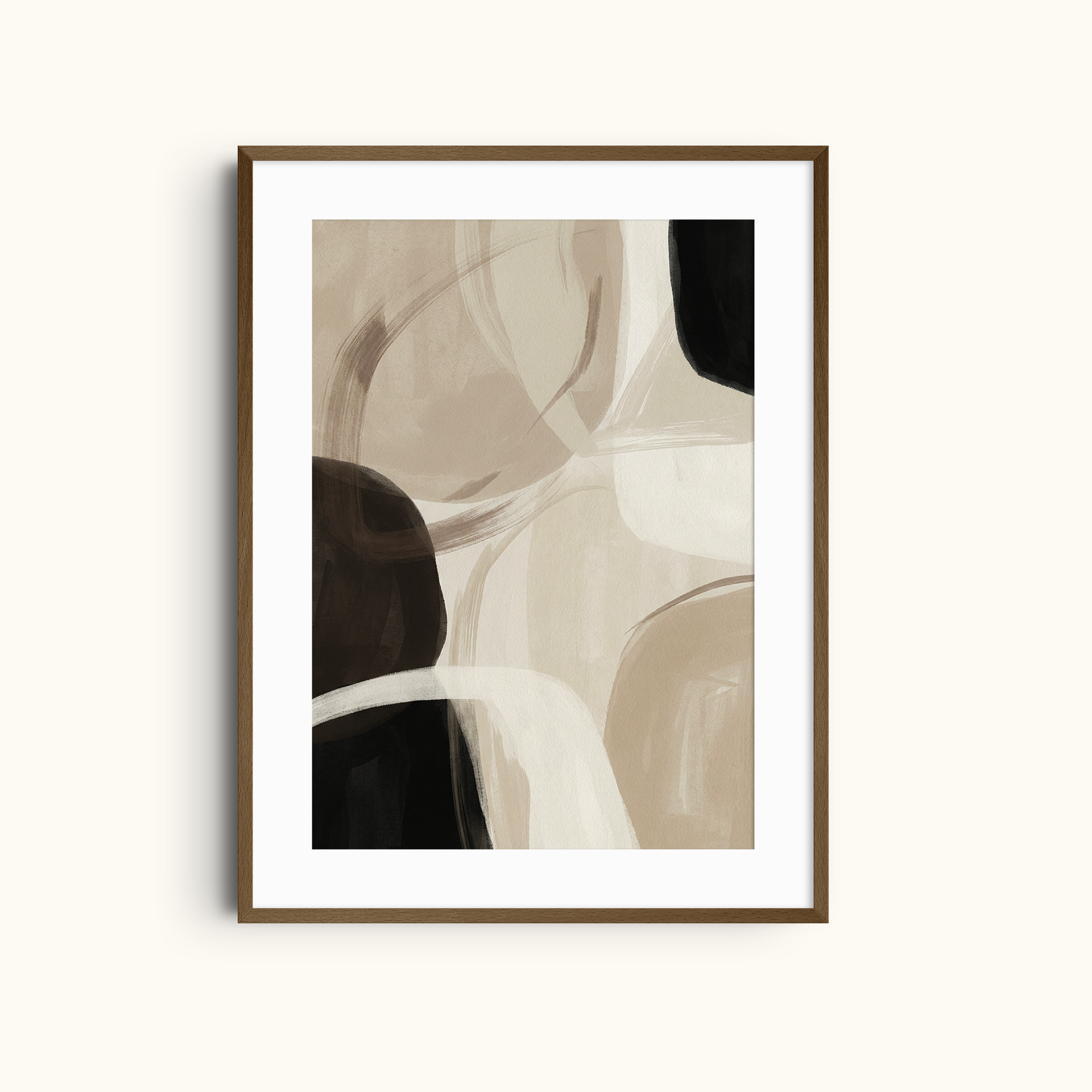 Warm Shapes | Organic Geometric Forms Print