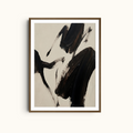 Quiet Motion | Modern Abstract Brushes Print