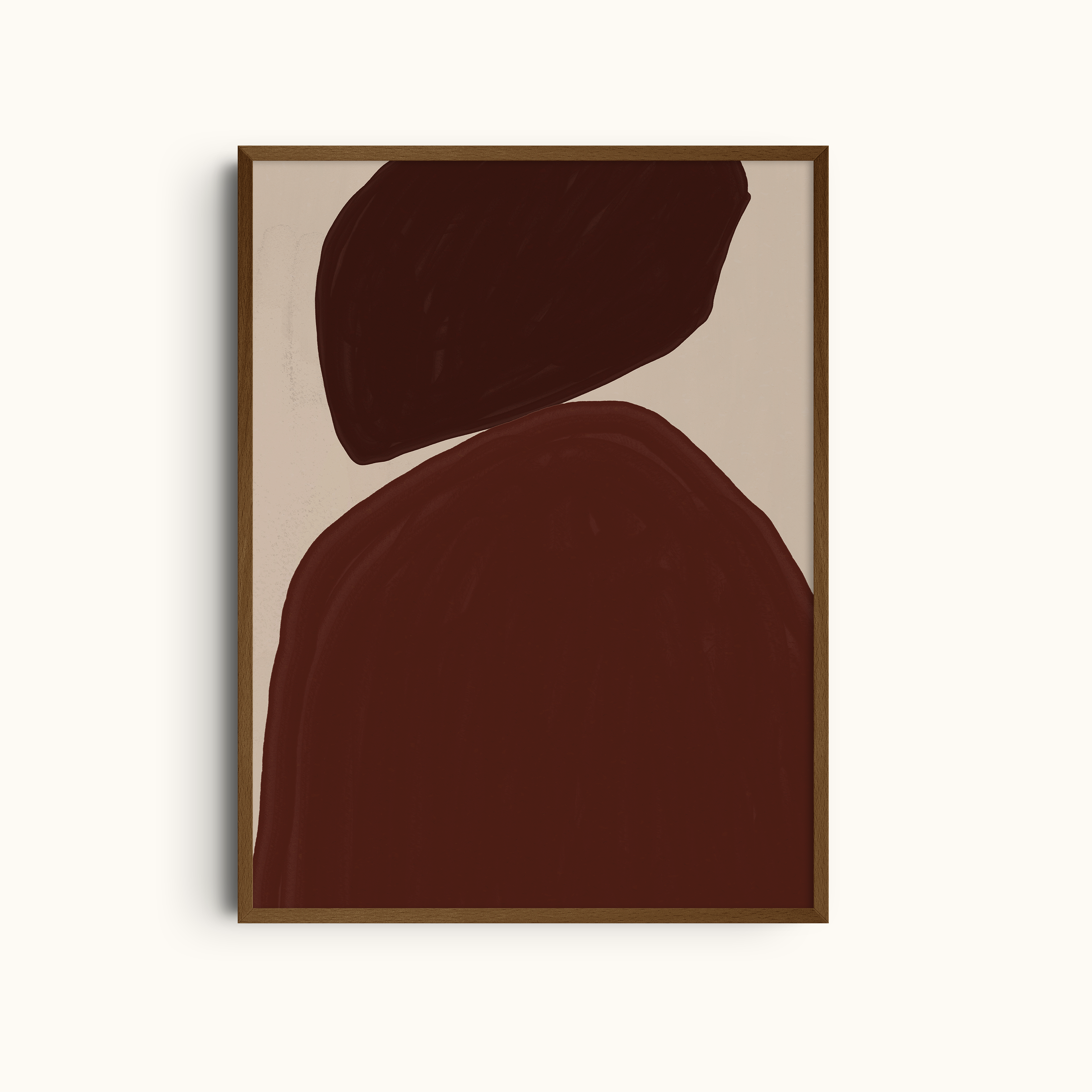 Burnt Shapes | Abstract Art Print