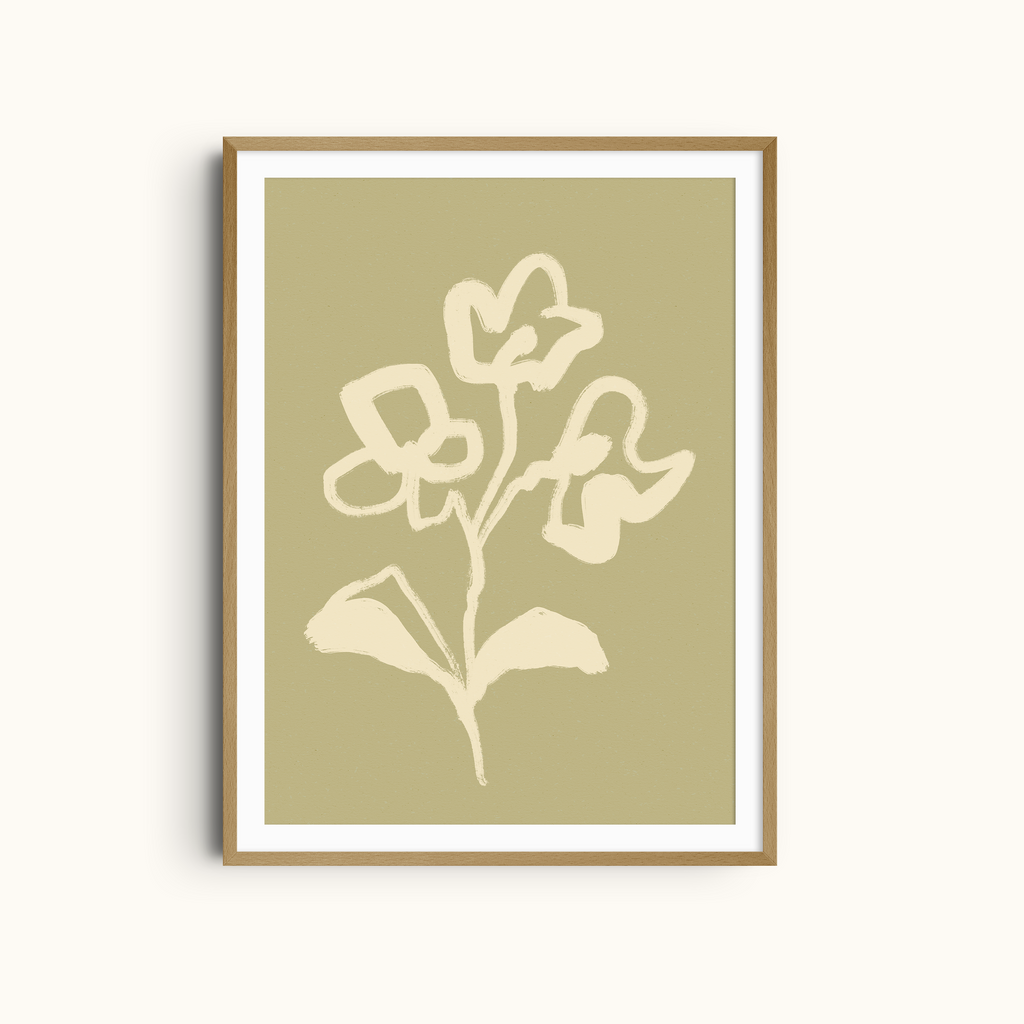 Sage Blossom | Floral Art Print