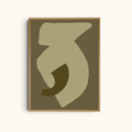 Olive Forms | Abstract Art Print