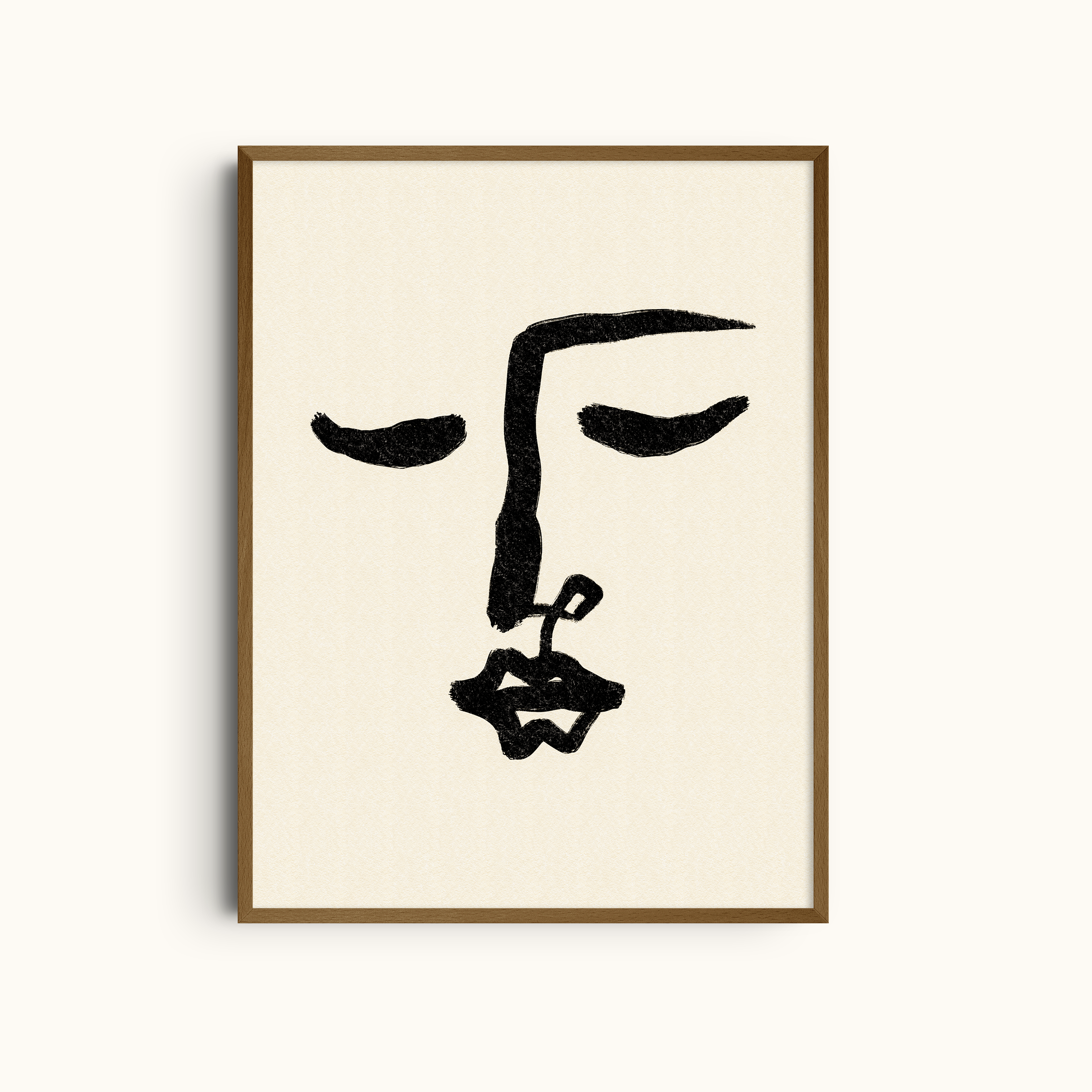 Quiet Within | Abstract Face Art Print