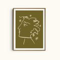 Celestial Muse | Woman Face Art Print