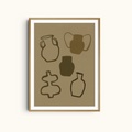 Collected Forms | Abstract Vase Art Print