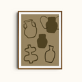 Collected Forms | Abstract Vase Art Print