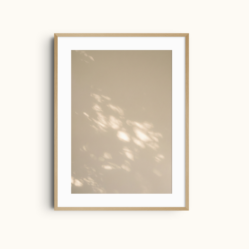 Sunlit Silence | Minimalist Beige Wall Art Print
