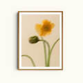 Golden Energy | Dreamlike Flower Composition Print