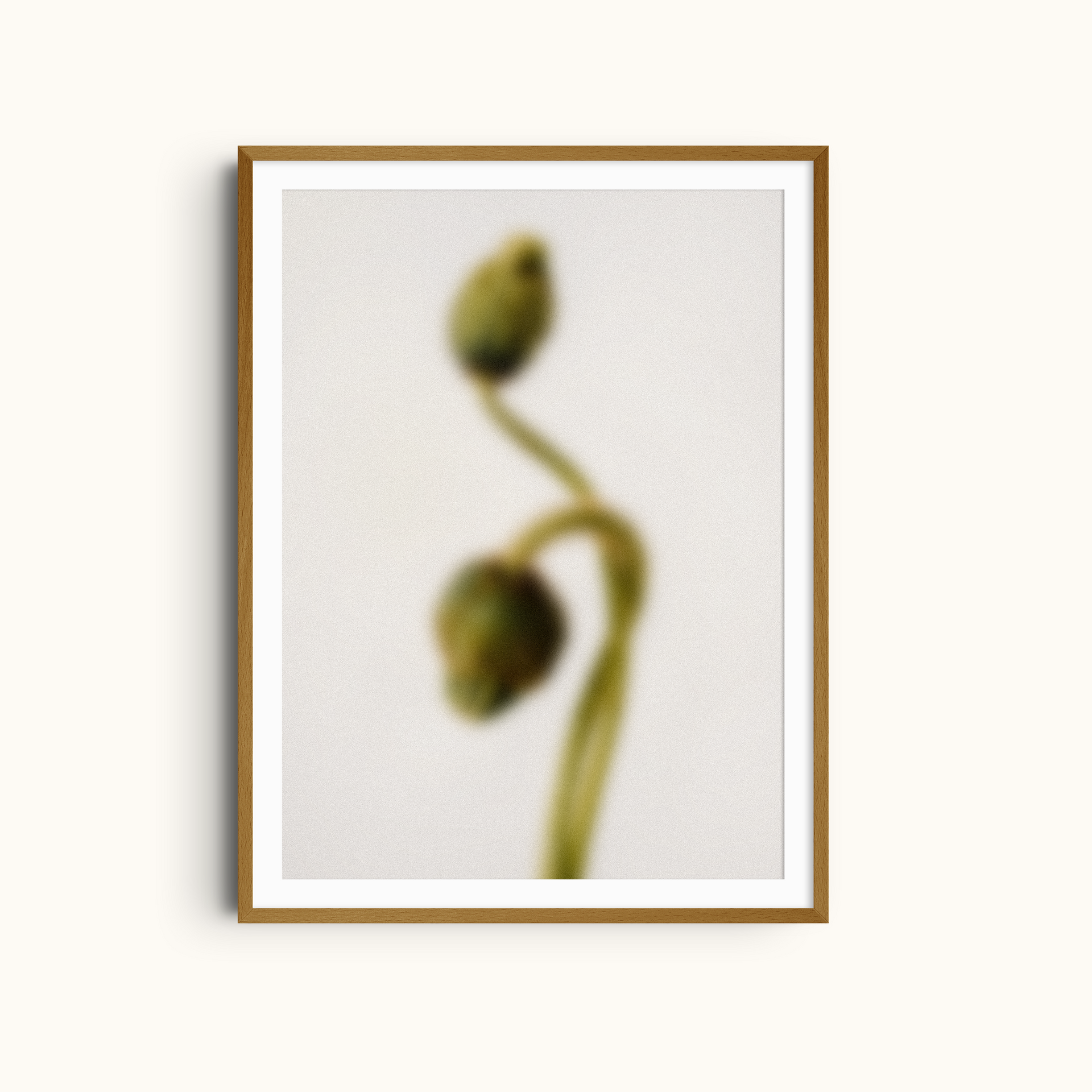 Silence in Green | Green Blur Wall Art