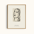 Woman’s Head | Minimalist Line Art Portrait Print