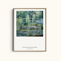 Water Lilies and Japanese Bridge | Claude Monet Impressionist Garden Painting Art Print