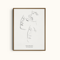 Woman Illustration | Line Art Print Minimalist Modernist Portrait