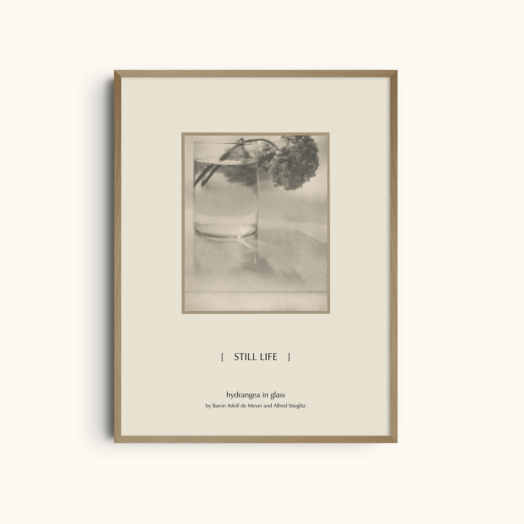 Hydrangea in Glass | Vintage Photography Still Life Print