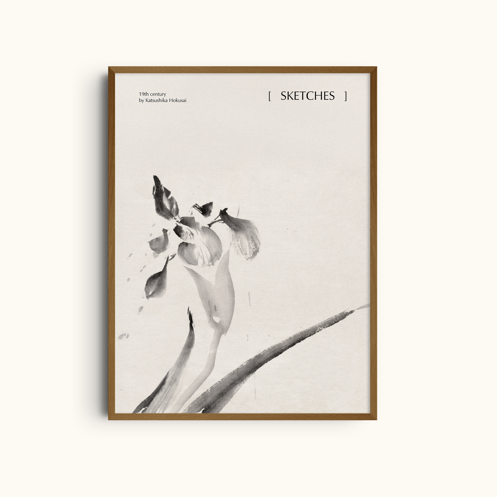 Flower Sketch | Japanese Ukiyo-e Study Art Print