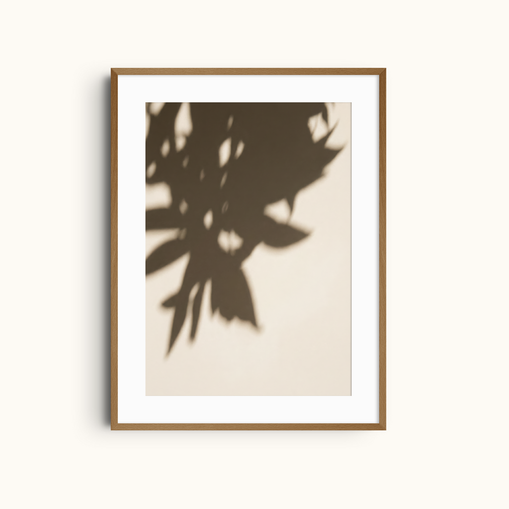 Warm Bloom | Shadows Minimalist Abstract Wall Art