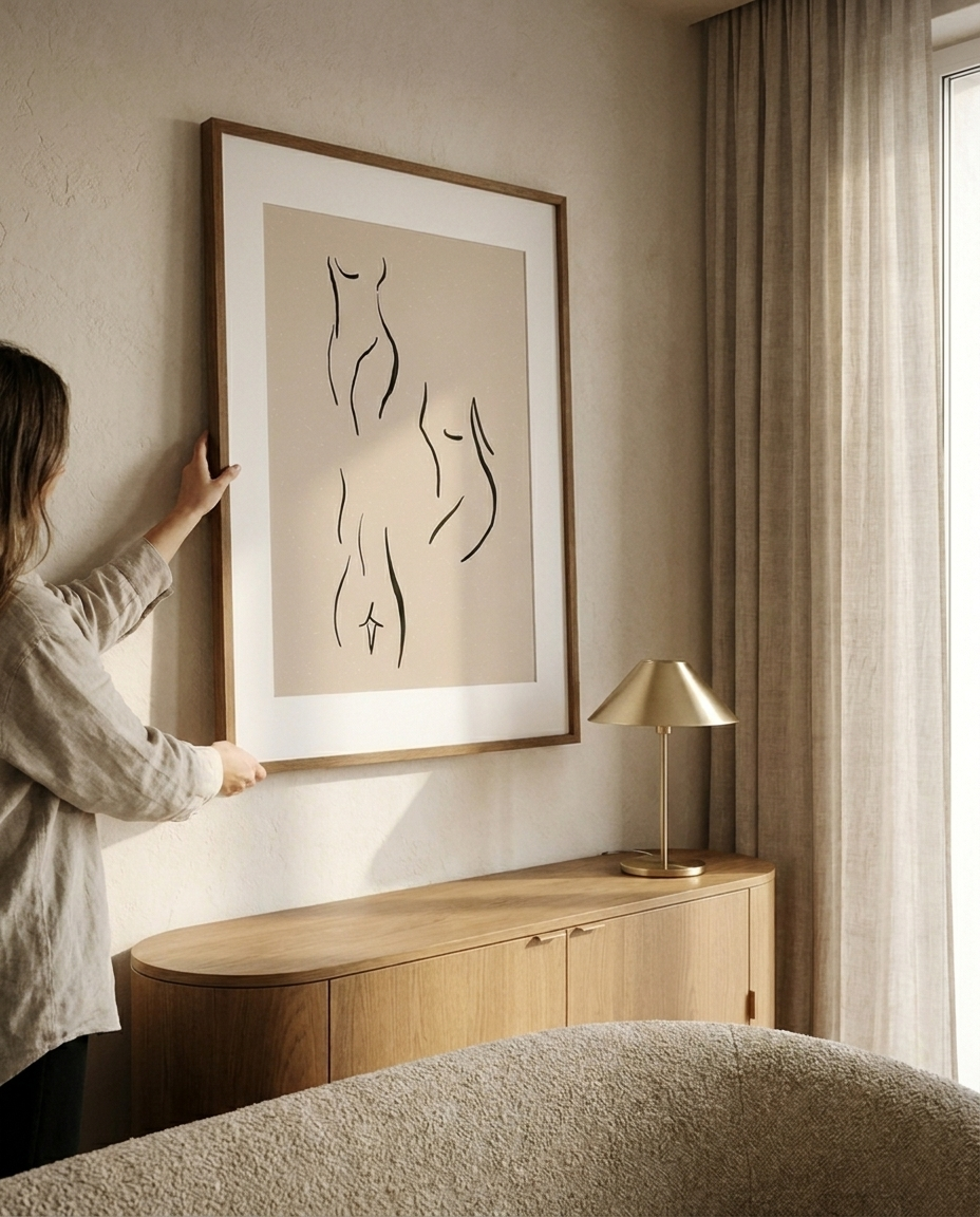 Body Language | Minimalist Female Line Art Print