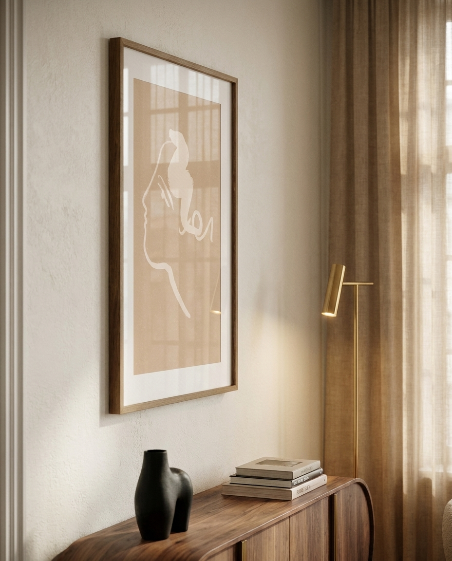 La Muse | Minimalist Female Portrait Art Print