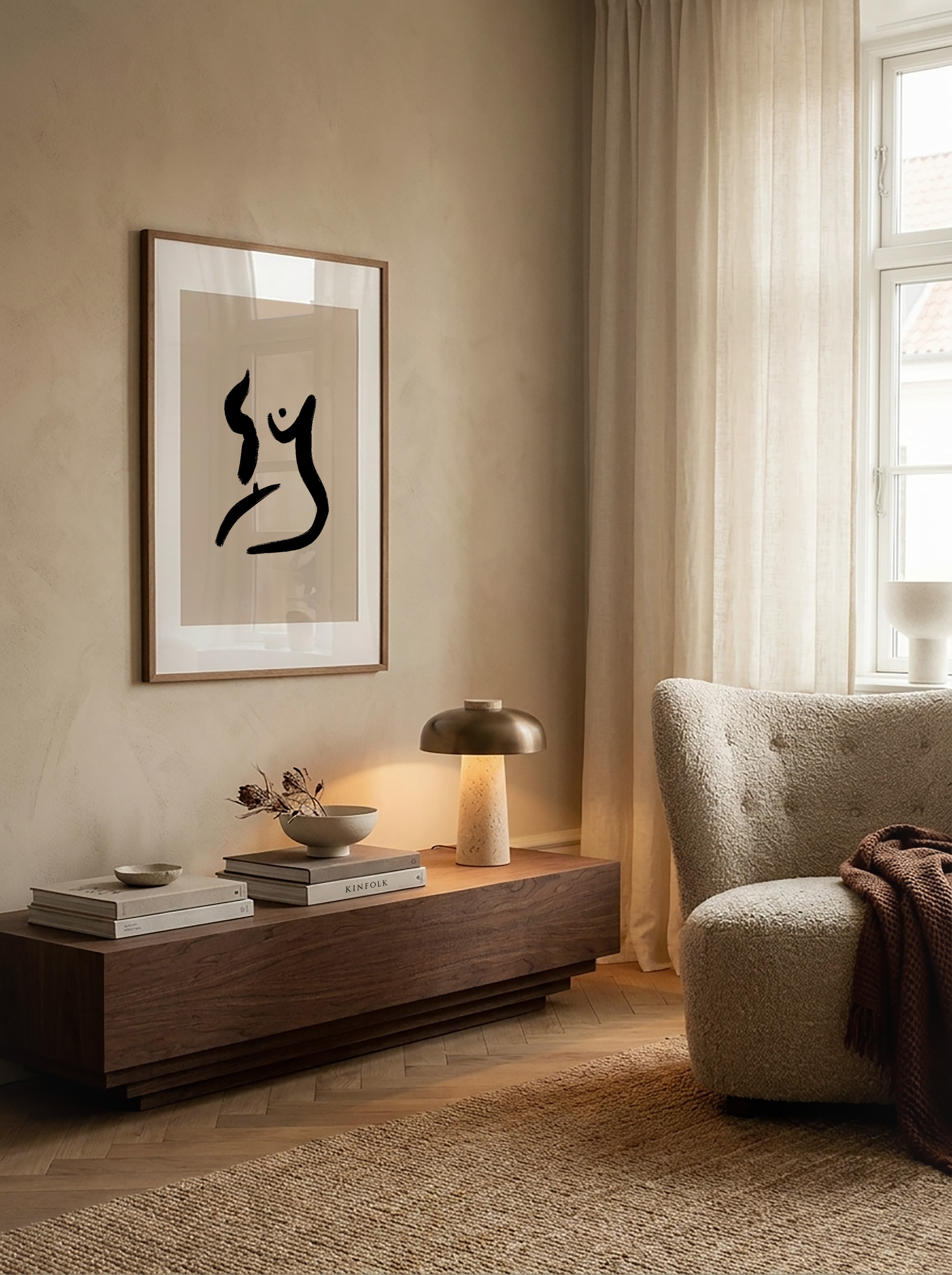 The Embrace | Abstract Figurative Art Print