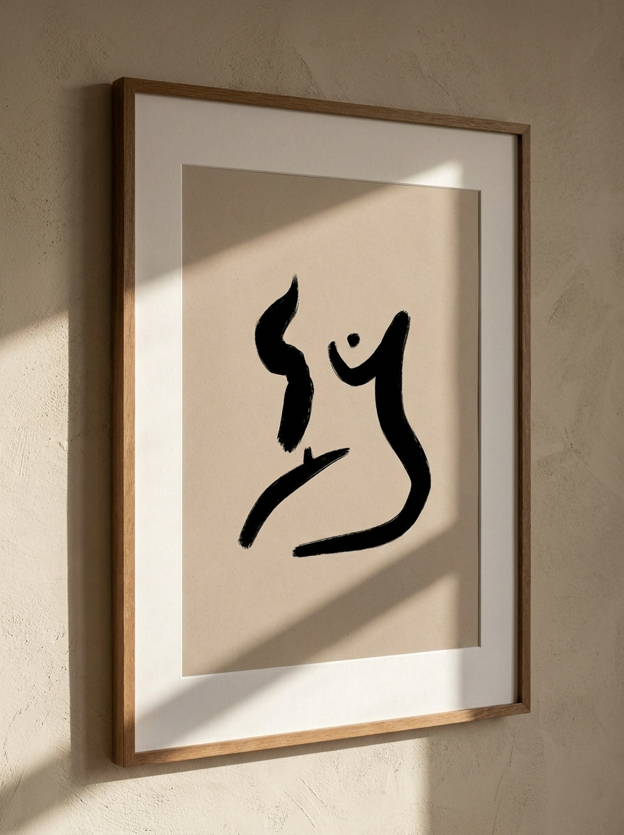 The Embrace | Abstract Figurative Art Print