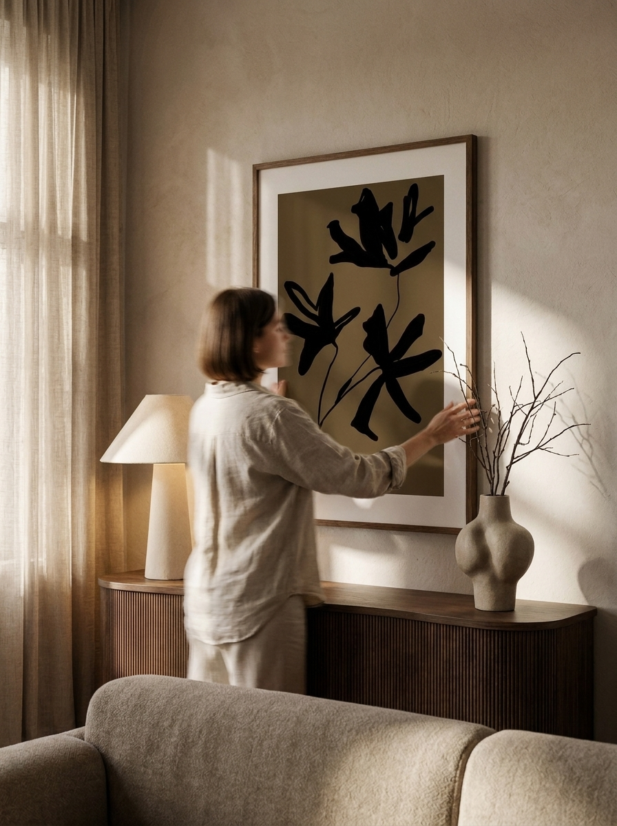 The Night Garden | Abstract Botanical Art Print