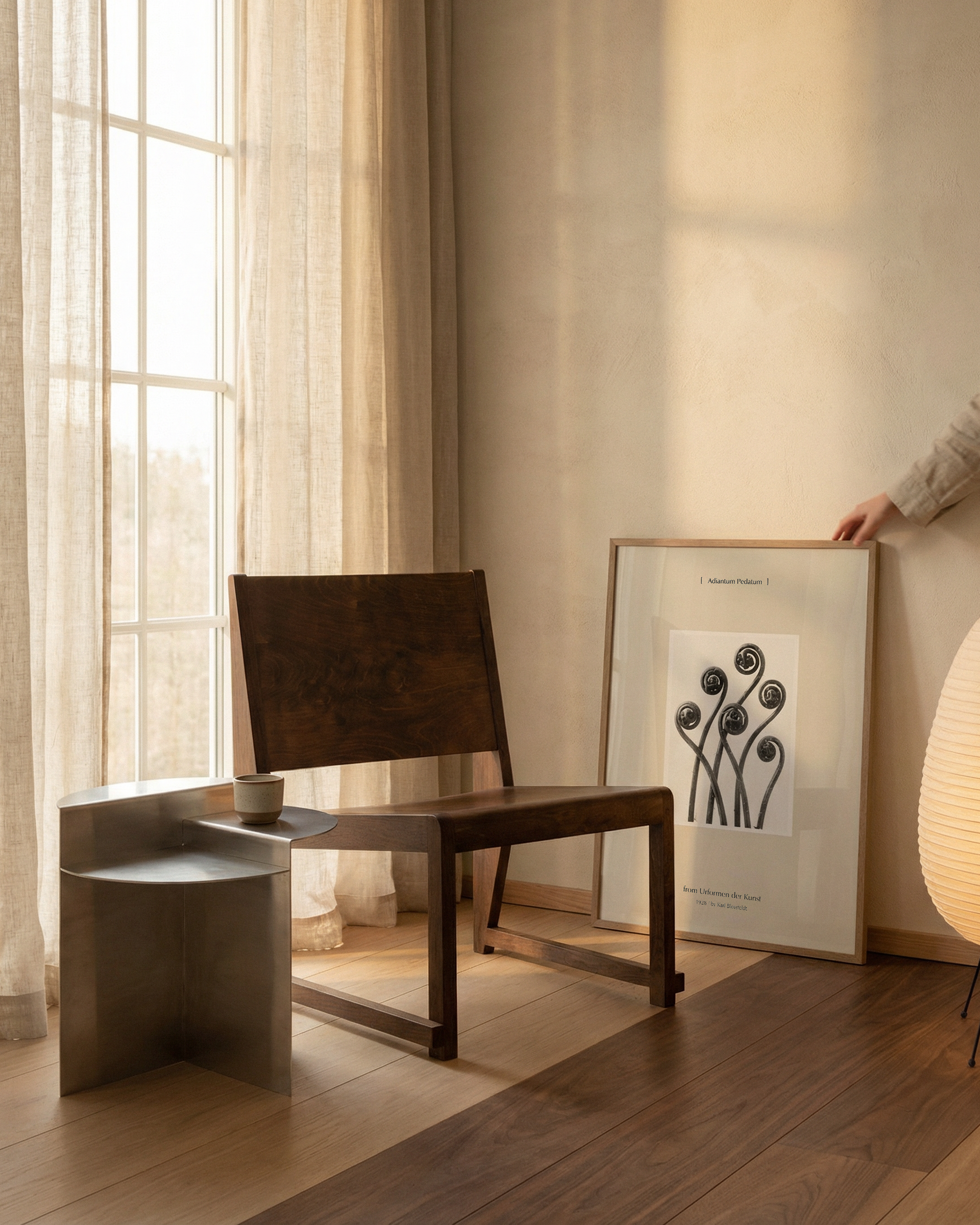 Adiantum Pedatum | From Urformen der Kunst Botanical Photography Print by Karl Blossfeldt