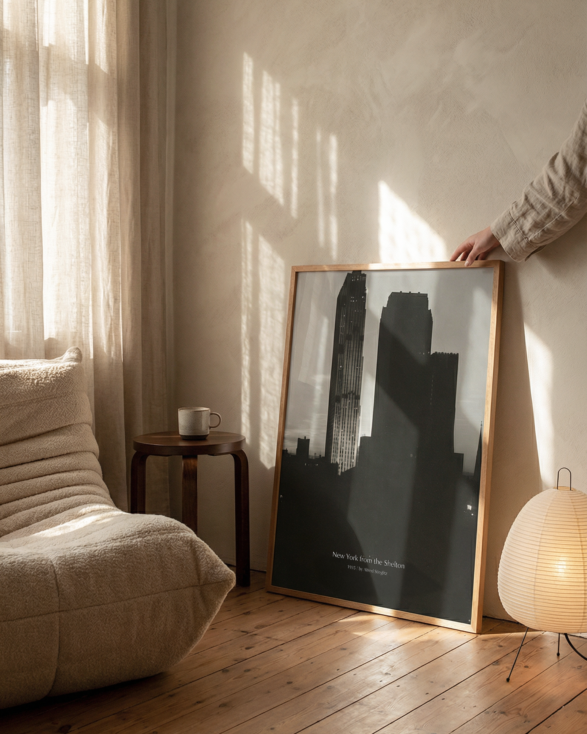 New York from the Shelton | Vintage City Photography Minimalist Wall Art Print