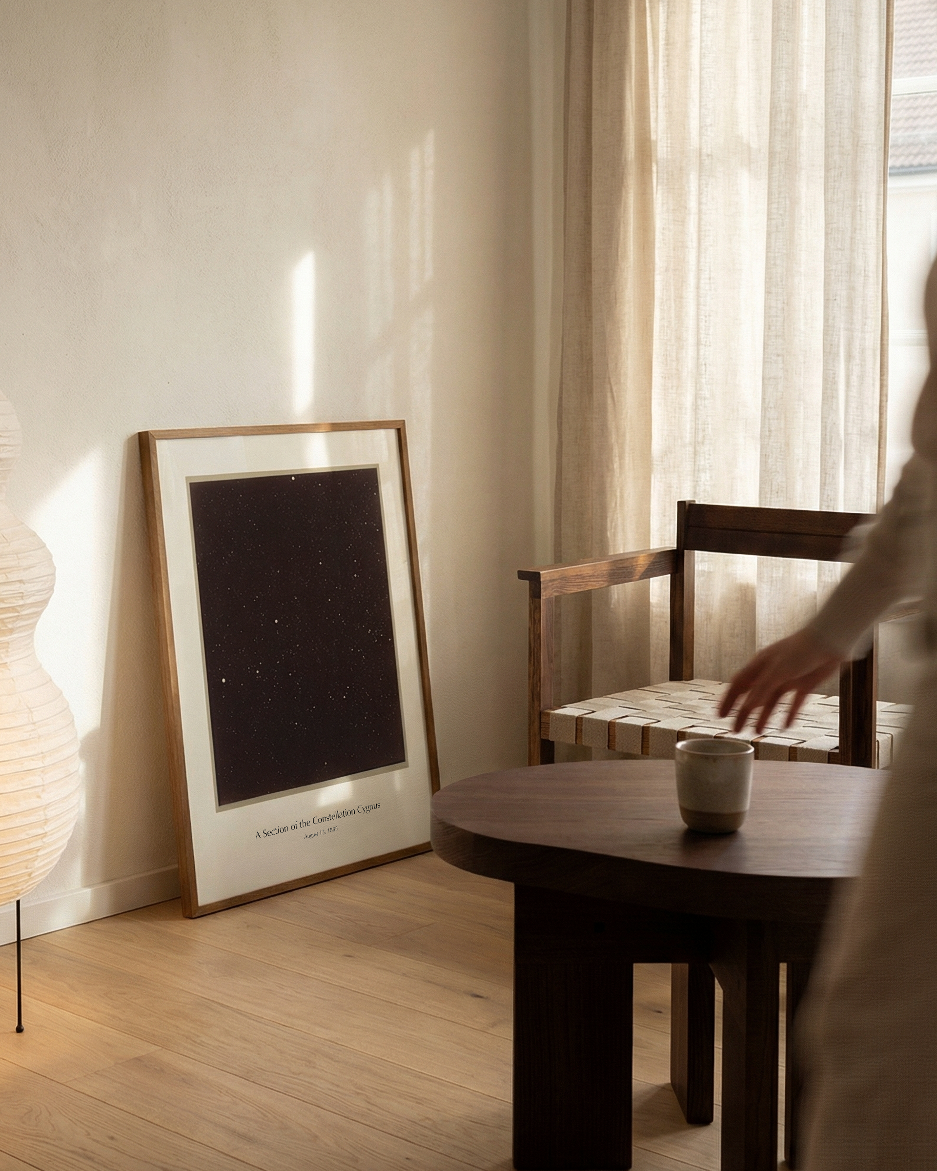 Cygnus Night | Minimalist Star Map Wall Art Print