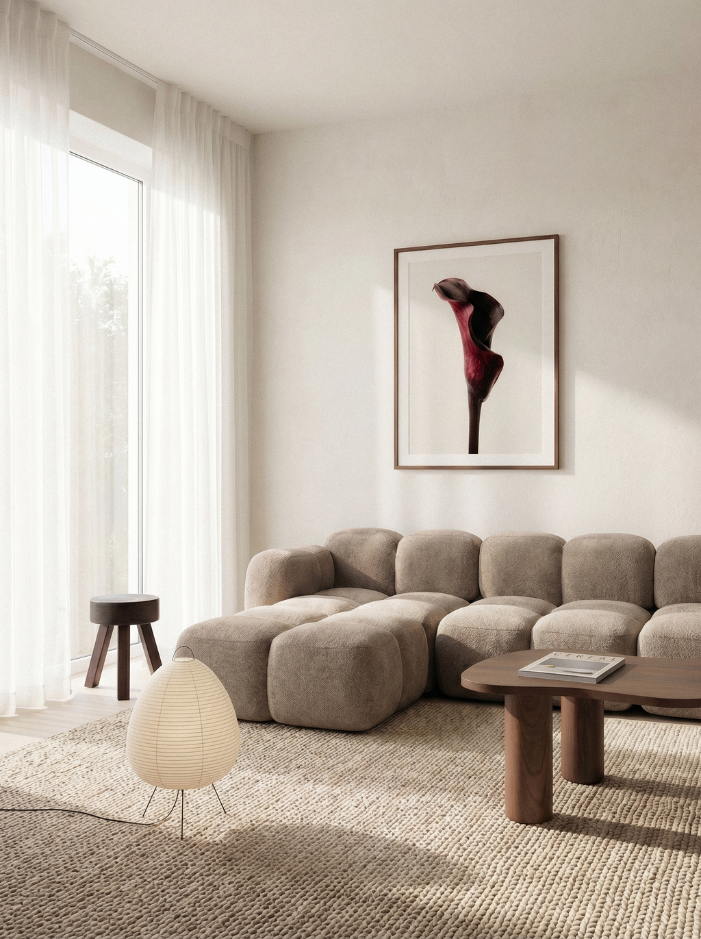 Velvet Calla | Burgundy Lily Print