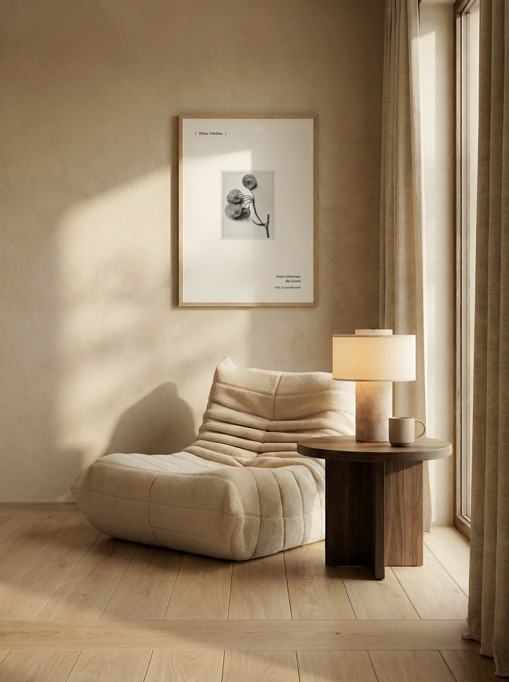 Ptelea Trifoliata | Botanical Black and White Photography Minimalist Wall Art Print